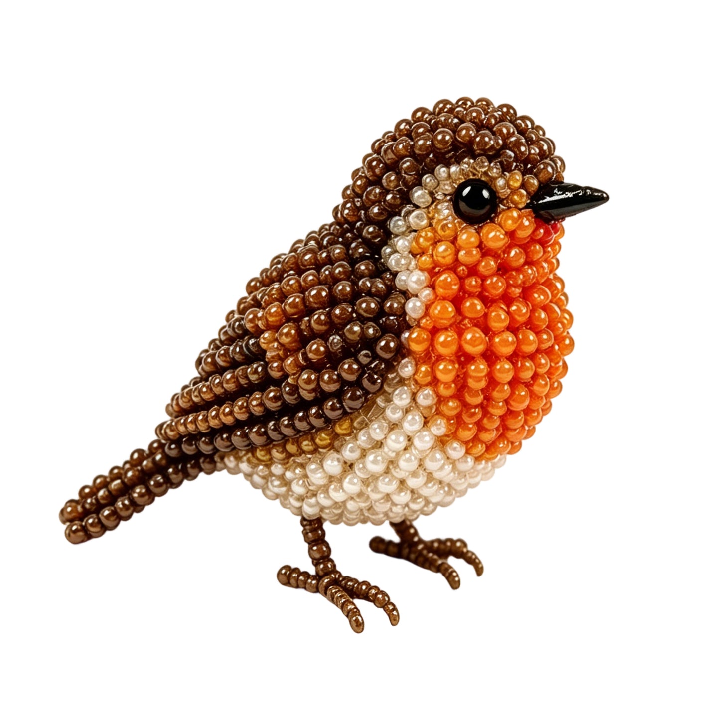 Cute 3D Animal Bead Craft Set with Colorful Beads & Instructions Animals Beadwork Crafts Kits Handmade Jewelry Art Beaded Kit for Beginners & Craft Enthusiasts (Bird 3)