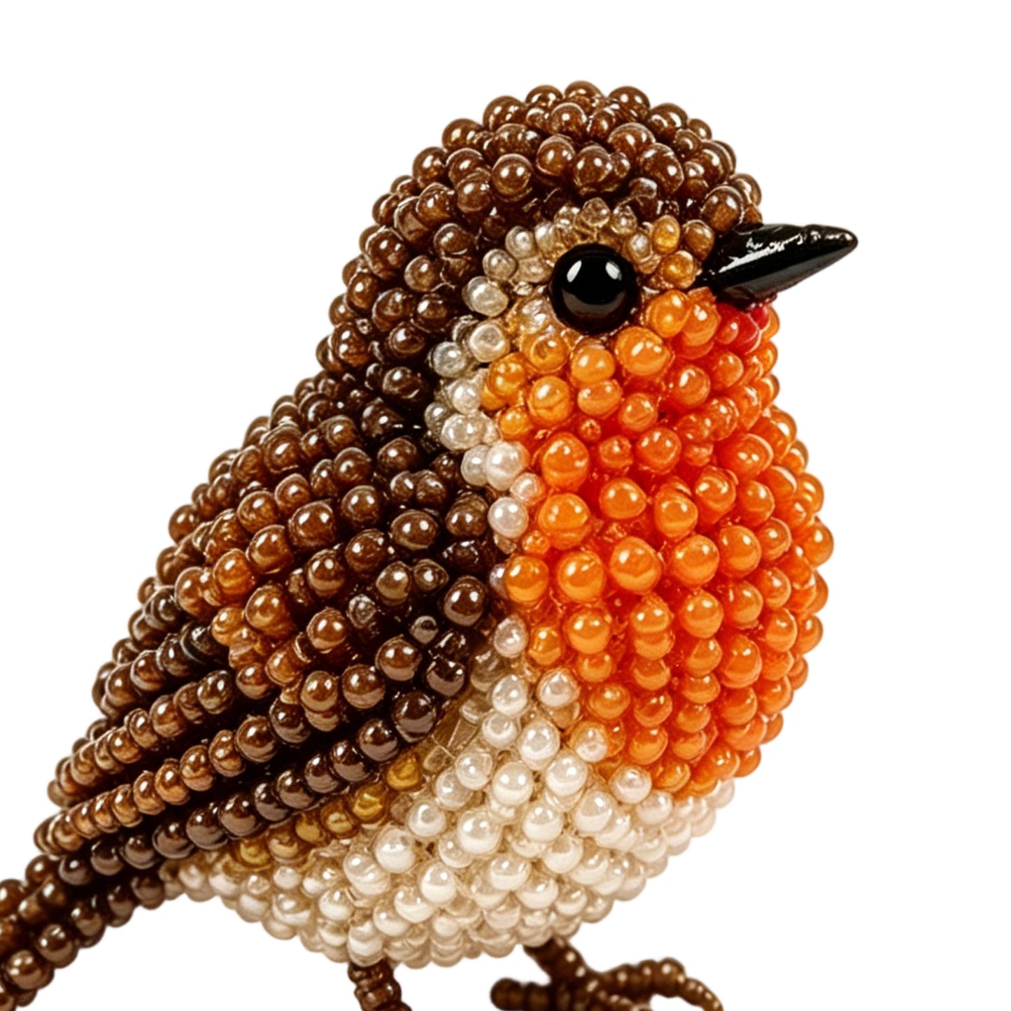 Cute 3D Animal Bead Craft Set with Colorful Beads & Instructions Animals Beadwork Crafts Kits Handmade Jewelry Art Beaded Kit for Beginners & Craft Enthusiasts (Bird 3)