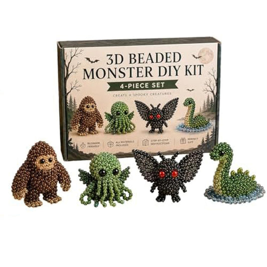 Tiny 3D Beaded Animal DIY Kit Stable Cute Bird & Animal Beading Craft Set Bright Colors for Hand Embroidery Craft Enthusiasts & Decoration (A)