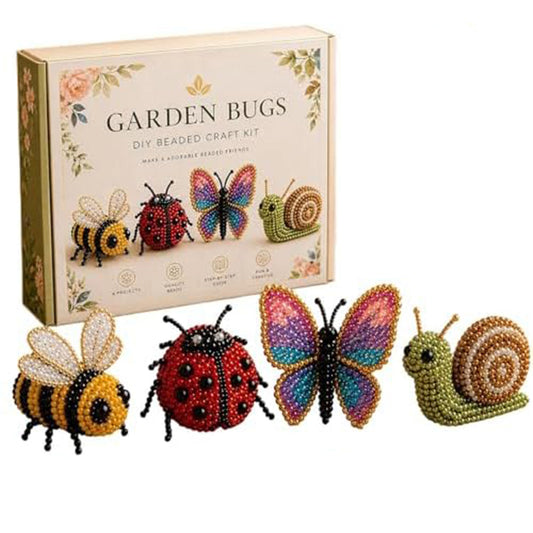 Tiny 3D Beaded Animal DIY Kit Stable Cute Bird & Animal Beading Craft Set Bright Colors for Hand Embroidery Craft Enthusiasts & Decoration (D)