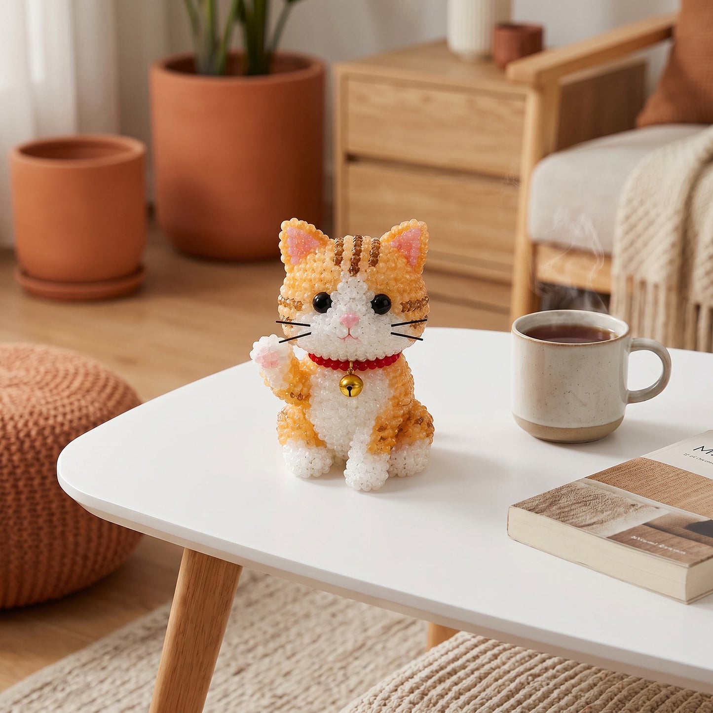 Pet Lovers DIY 3D Animals Bead Embroidery Kits Complete Accessories Cute Bead Craft Animal Set for Crafting Enthusiasts Girls Women Teens Adults