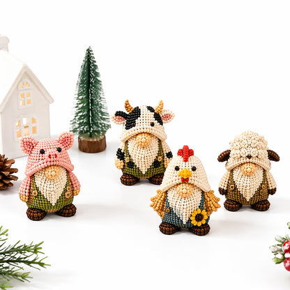 DIY Gnome Handmade Bead Art Set with Full Materials & Instructions Cute Dwarf Bead Craft Set Multi-Purpose Gnome Designs Beading Kit for Beginners & Craft Enthusiasts (Multicolor 5)