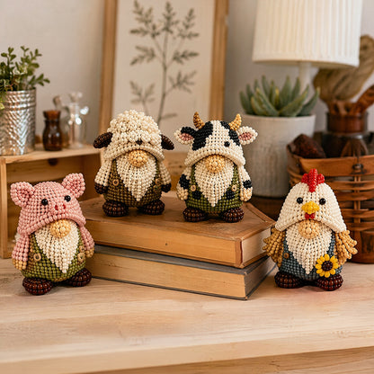 DIY Gnome Handmade Bead Art Set with Full Materials & Instructions Cute Dwarf Bead Craft Set Multi-Purpose Gnome Designs Beading Kit for Beginners & Craft Enthusiasts (Multicolor 5)