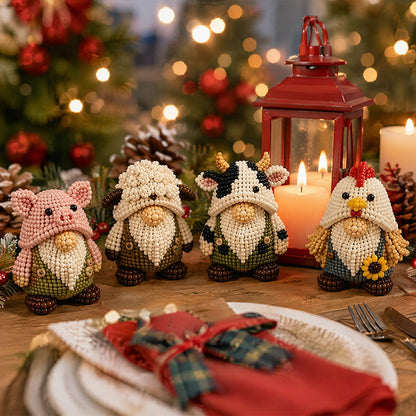 DIY Gnome Handmade Bead Art Set with Full Materials & Instructions Cute Dwarf Bead Craft Set Multi-Purpose Gnome Designs Beading Kit for Beginners & Craft Enthusiasts (Multicolor 5)