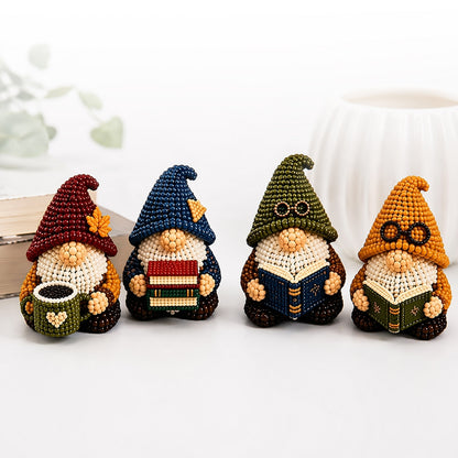 DIY Gnome Handmade Bead Art Set with Full Materials & Instructions Cute Dwarf Bead Craft Set Multi-Purpose Gnome Designs Beading Kit for Beginners & Craft Enthusiasts (Multicolor 9)