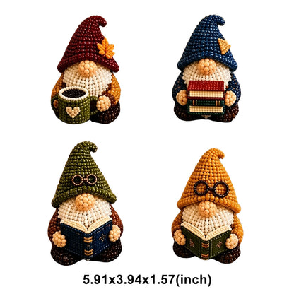 DIY Gnome Handmade Bead Art Set with Full Materials & Instructions Cute Dwarf Bead Craft Set Multi-Purpose Gnome Designs Beading Kit for Beginners & Craft Enthusiasts (Multicolor 9)