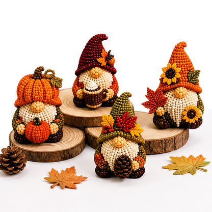 DIY Gnome Handmade Bead Art Set with Full Materials & Instructions Cute Dwarf Bead Craft Set Multi-Purpose Gnome Designs Beading Kit for Beginners & Craft Enthusiasts (Multicolor 10)
