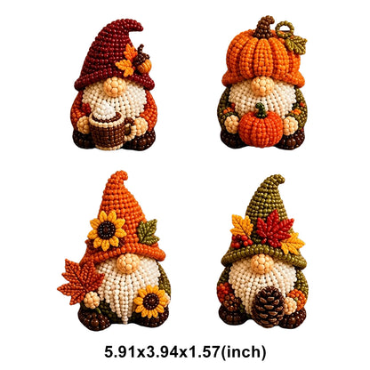 DIY Gnome Handmade Bead Art Set with Full Materials & Instructions Cute Dwarf Bead Craft Set Multi-Purpose Gnome Designs Beading Kit for Beginners & Craft Enthusiasts (Multicolor 10)