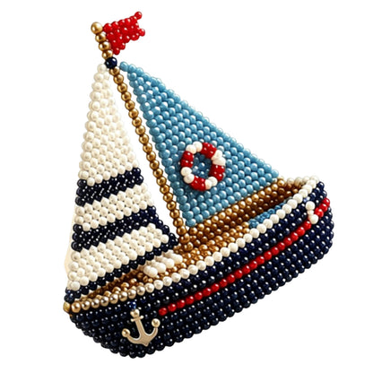 Handmade Bead Art Mosaic Kit Non-toxic Creative DIY Decoration with Instructions for Hand Embroidery Craft Enthusiasts & Decoration (D)