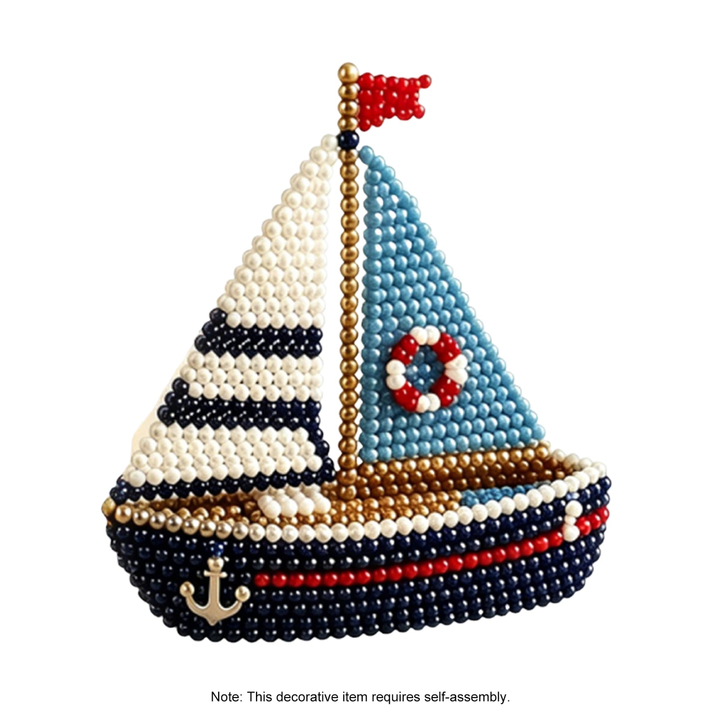 Handmade Bead Art Mosaic Kit Non-toxic Creative DIY Decoration with Instructions for Hand Embroidery Craft Enthusiasts & Decoration (D)