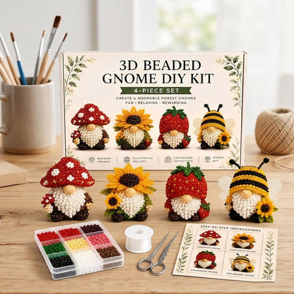 Handmade Bead Art Mosaic Kit with Full Materials & Instructions Creative DIY Decoration Beginner-Friendly for Hand Embroidery Craft Enthusiasts & Decoration (A)