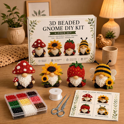 Handmade Bead Art Mosaic Kit with Full Materials & Instructions Creative DIY Decoration Beginner-Friendly for Hand Embroidery Craft Enthusiasts & Decoration (A)