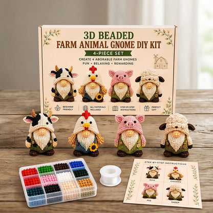Handmade Bead Art Mosaic Kit with Full Materials & Instructions Creative DIY Decoration Beginner-Friendly for Hand Embroidery Craft Enthusiasts & Decoration (D)