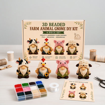 Handmade Bead Art Mosaic Kit with Full Materials & Instructions Creative DIY Decoration Beginner-Friendly for Hand Embroidery Craft Enthusiasts & Decoration (D)