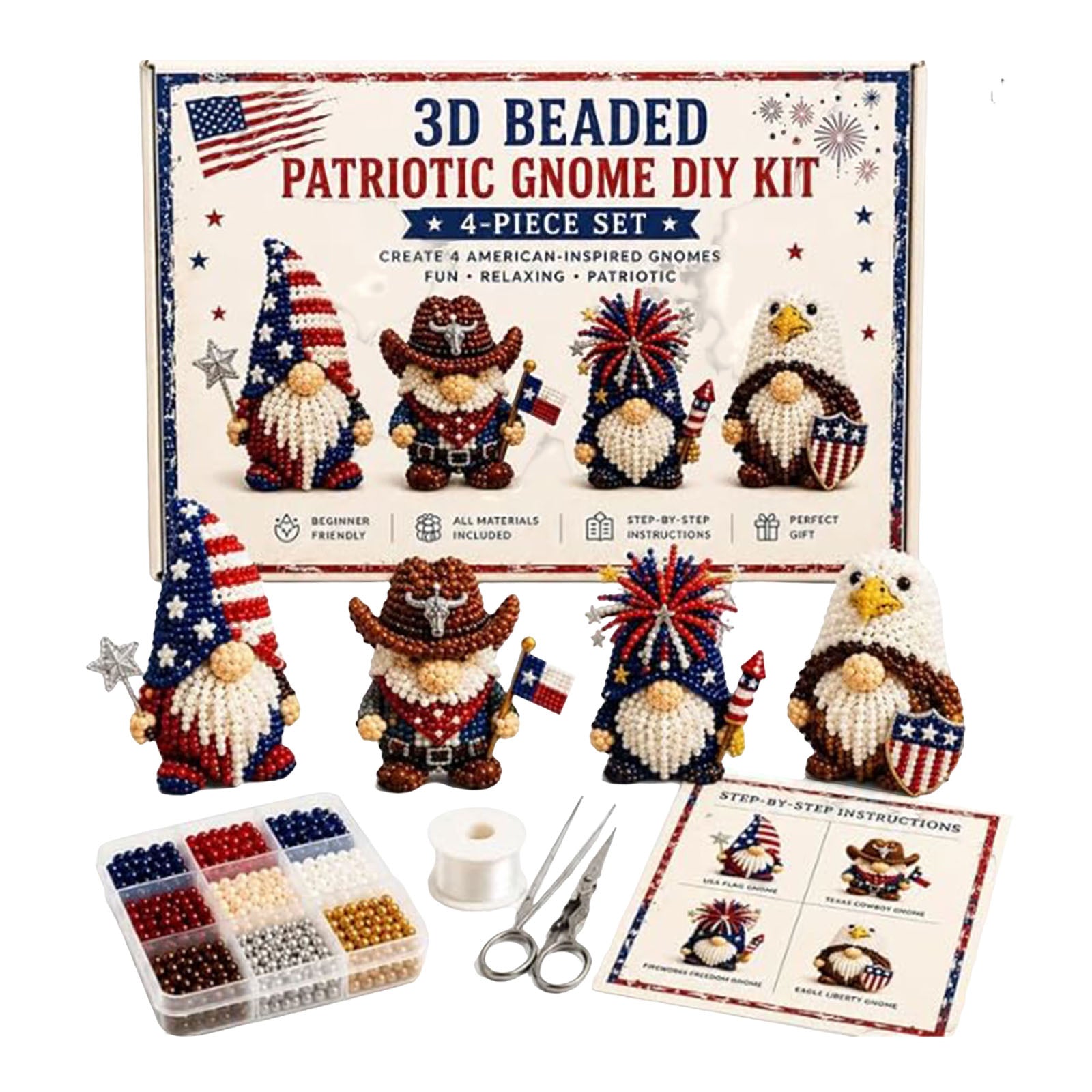 Handmade Bead Art Mosaic Kit with Full Materials & Instructions Creative DIY Decoration Beginner-Friendly for Hand Embroidery Craft Enthusiasts & Decoration (E)