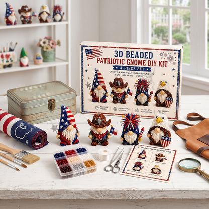 Handmade Bead Art Mosaic Kit with Full Materials & Instructions Creative DIY Decoration Beginner-Friendly for Hand Embroidery Craft Enthusiasts & Decoration (E)