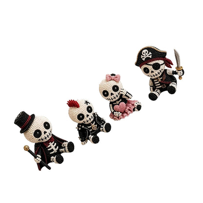 3D Petite Beaded Craft Kits Multi Purpose DIY Creative Jewelry Art Crafts Reusable Handmade Desk Bead Ornament for Relaxing Weekend Family Activity (A)