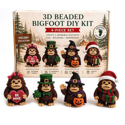 DIY 3D Animals Bead Embroidery Kits Complete Accessories Bead Embroidery Set Cute Bead Craft Animal Set for Crafting Enthusiasts Girls Women Teens Adults (Festival)
