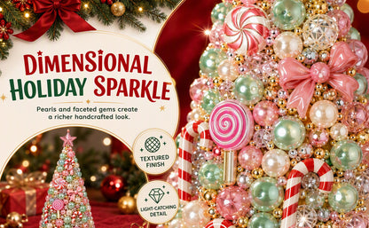 Beaded Christmas Tree DIY Kit Candy Wonderland Tabletop Decor