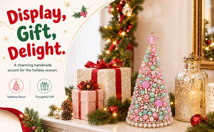 Beaded Christmas Tree DIY Kit Candy Wonderland Tabletop Decor