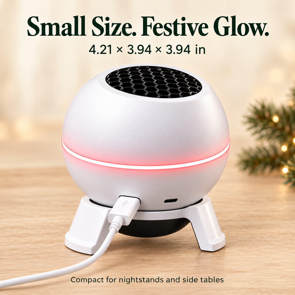 Christmas Projector Light – USB Indoor Holiday Night Light