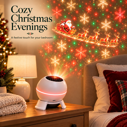 Christmas Projector Light – USB Indoor Holiday Night Light